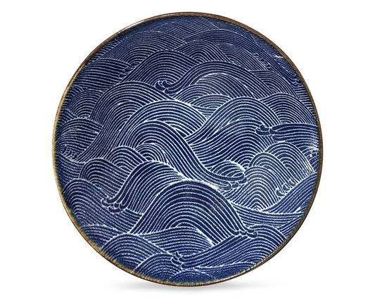 Blue Wave Serving Bowl