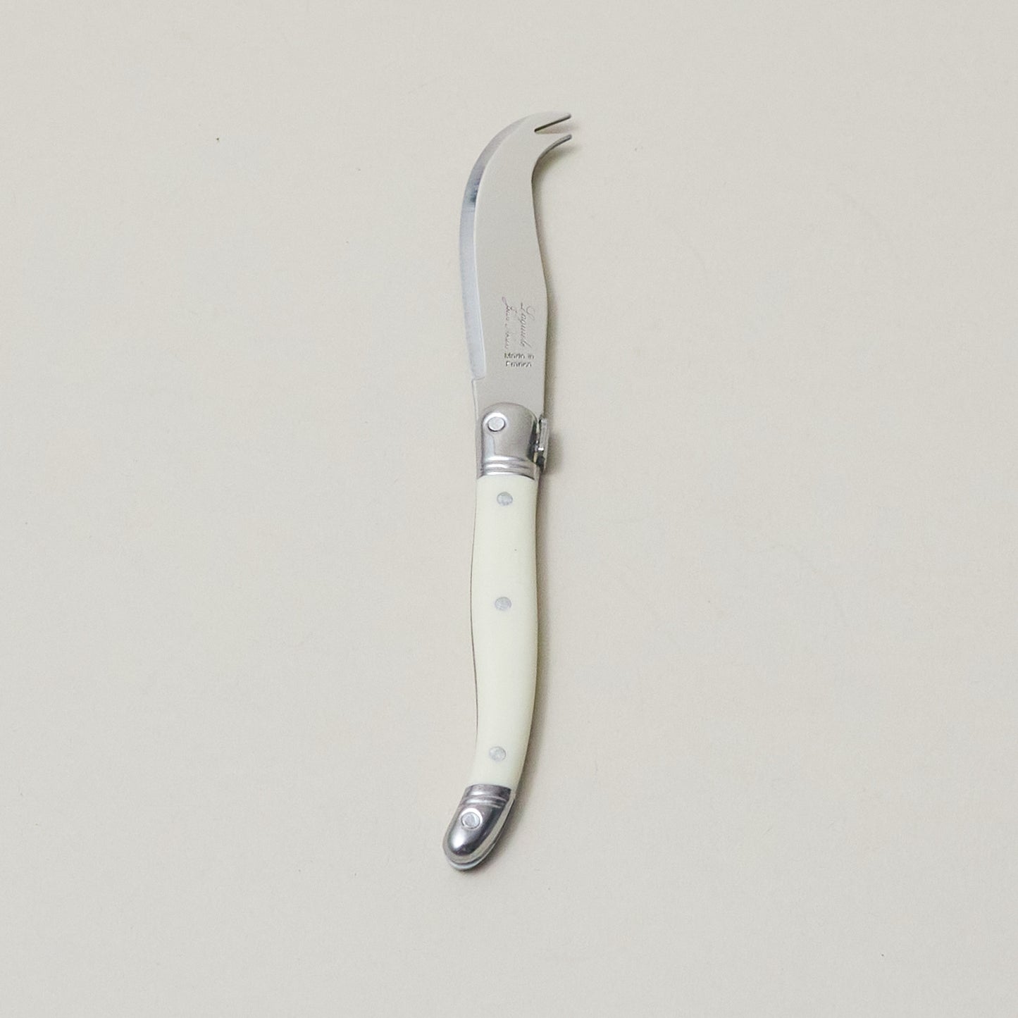 Ivory Fork Tip Cheese Knife