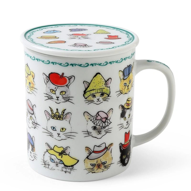 Cats in Hats 8oz Mug with Lid