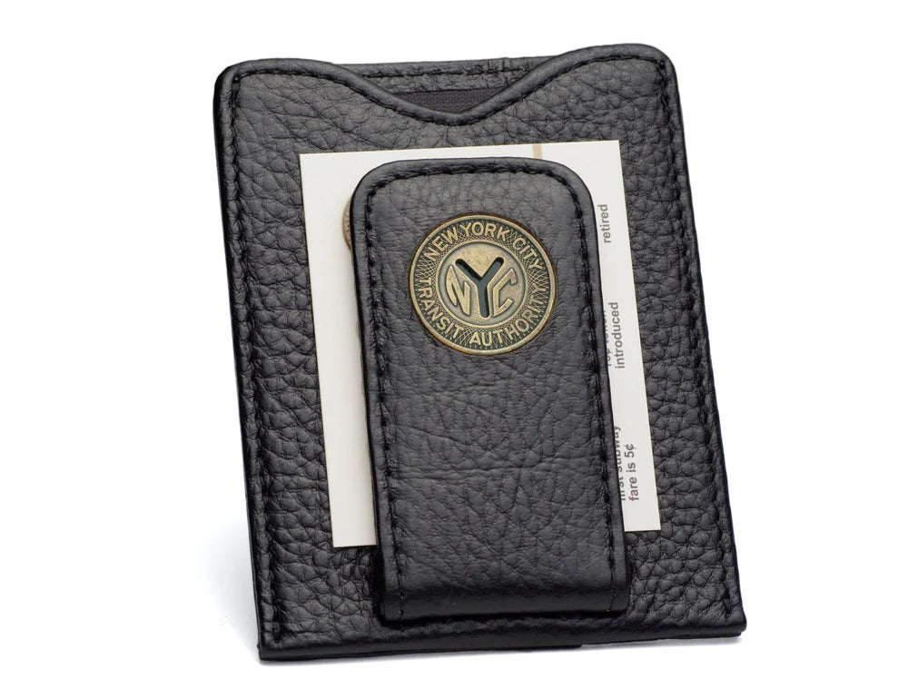 NYC Token Black Wallet & Money Clip