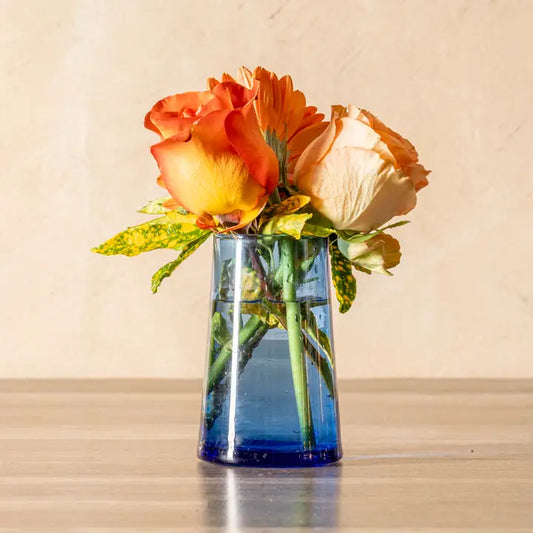 Blue Tall/12oz Moroccan Cone Glass