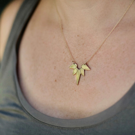 Nova Brass Necklace