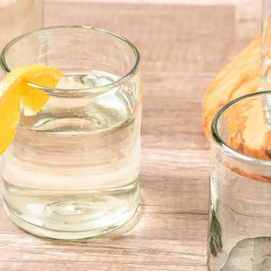 Clear Handblown Mexican DOF Glass