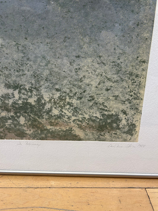 1/3 '88 Signed Caroline Stone Titled "In February"