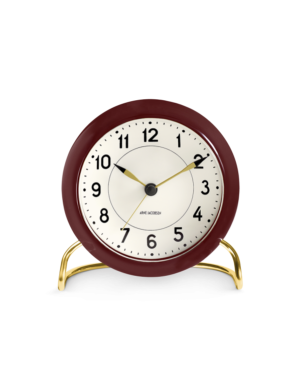 Burgundy Station Alarm Clock