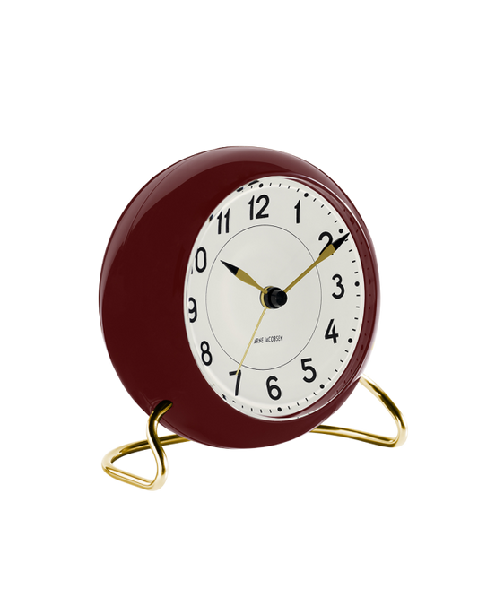 Burgundy Station Alarm Clock