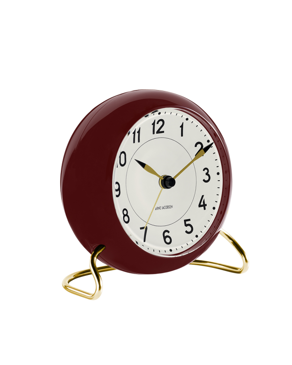 Burgundy Station Alarm Clock
