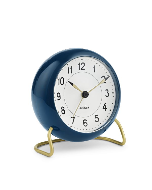 Petrol Blue Station Alarm Clock