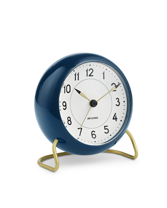 Petrol Blue Station Alarm Clock