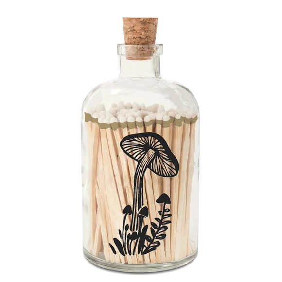 Mushroom Apothecary Match Bottle