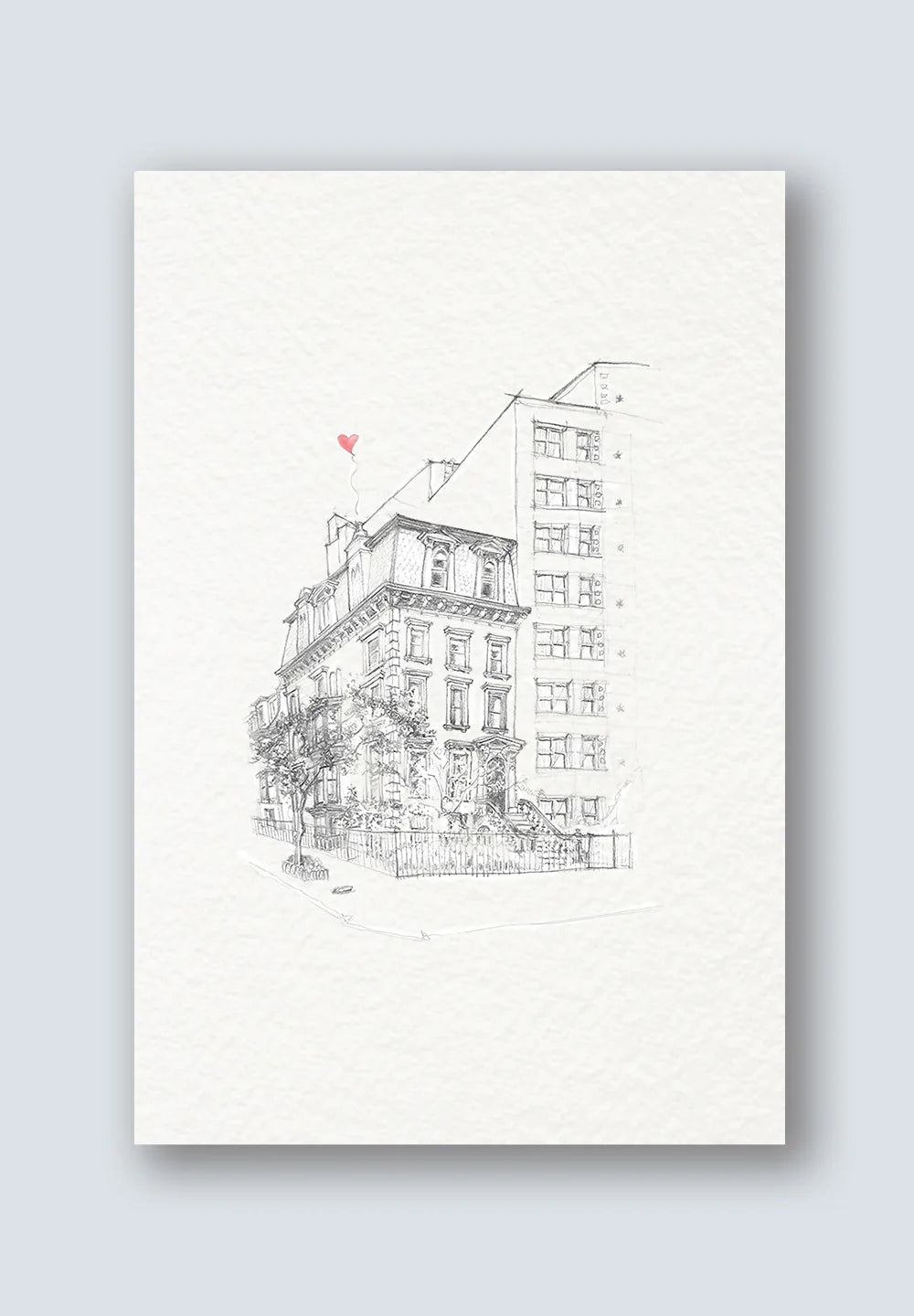 Brooklyn Corner Brownstone Card