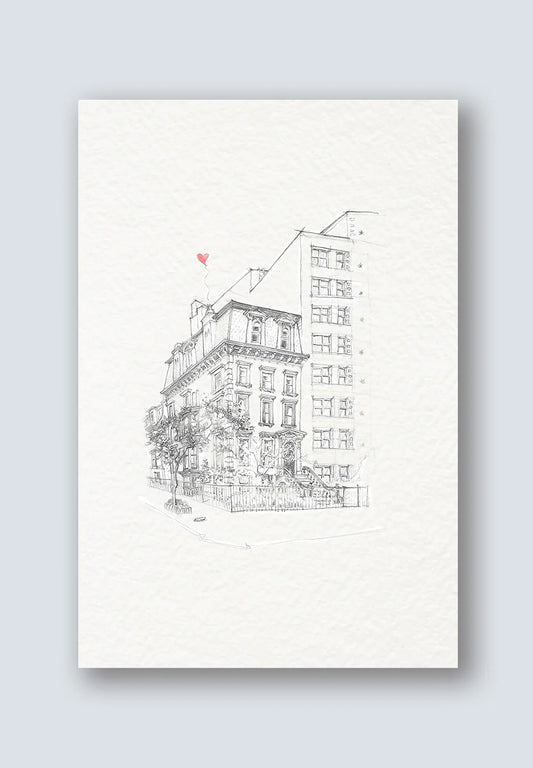 Brooklyn Corner Brownstone Card