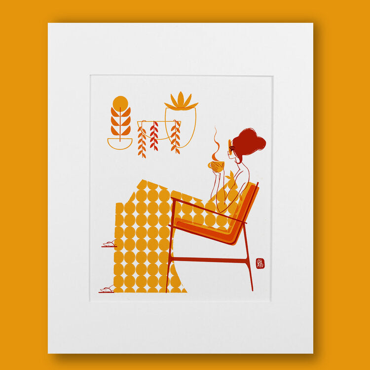 Caffe Con Wahine Artwork by Punky Aloha