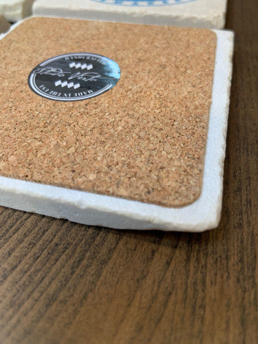 Airline Logo Set of 4 Marble Coasters