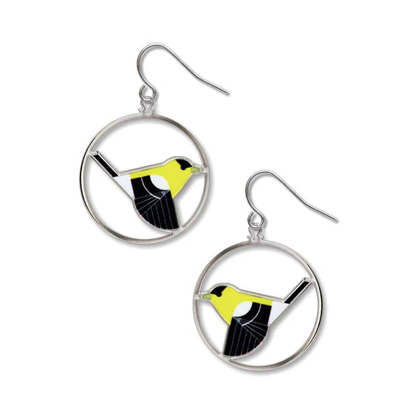 Charley Harper Goldfinch Earrings