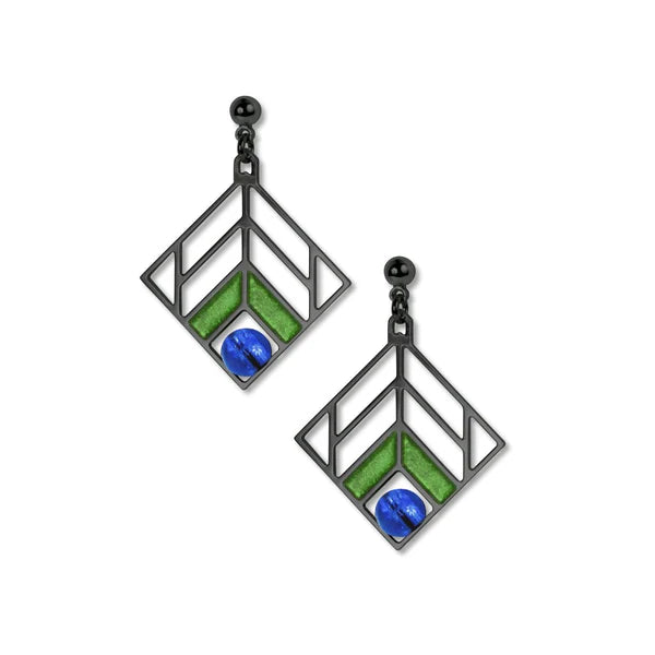 Frank Lloyd Wright Chevron Earrings