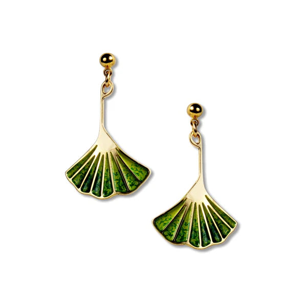 Gingko Single Drop Earrings