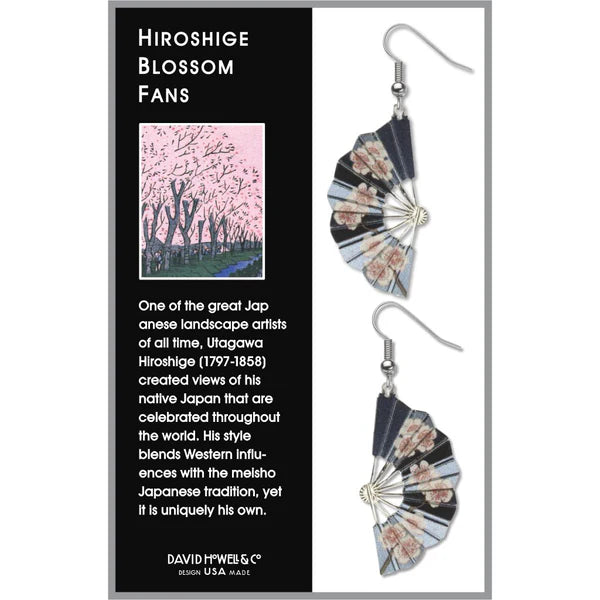 Hiroshige Blossom Fan Earrings
