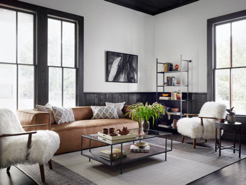 Glass and Wood Coffee Table