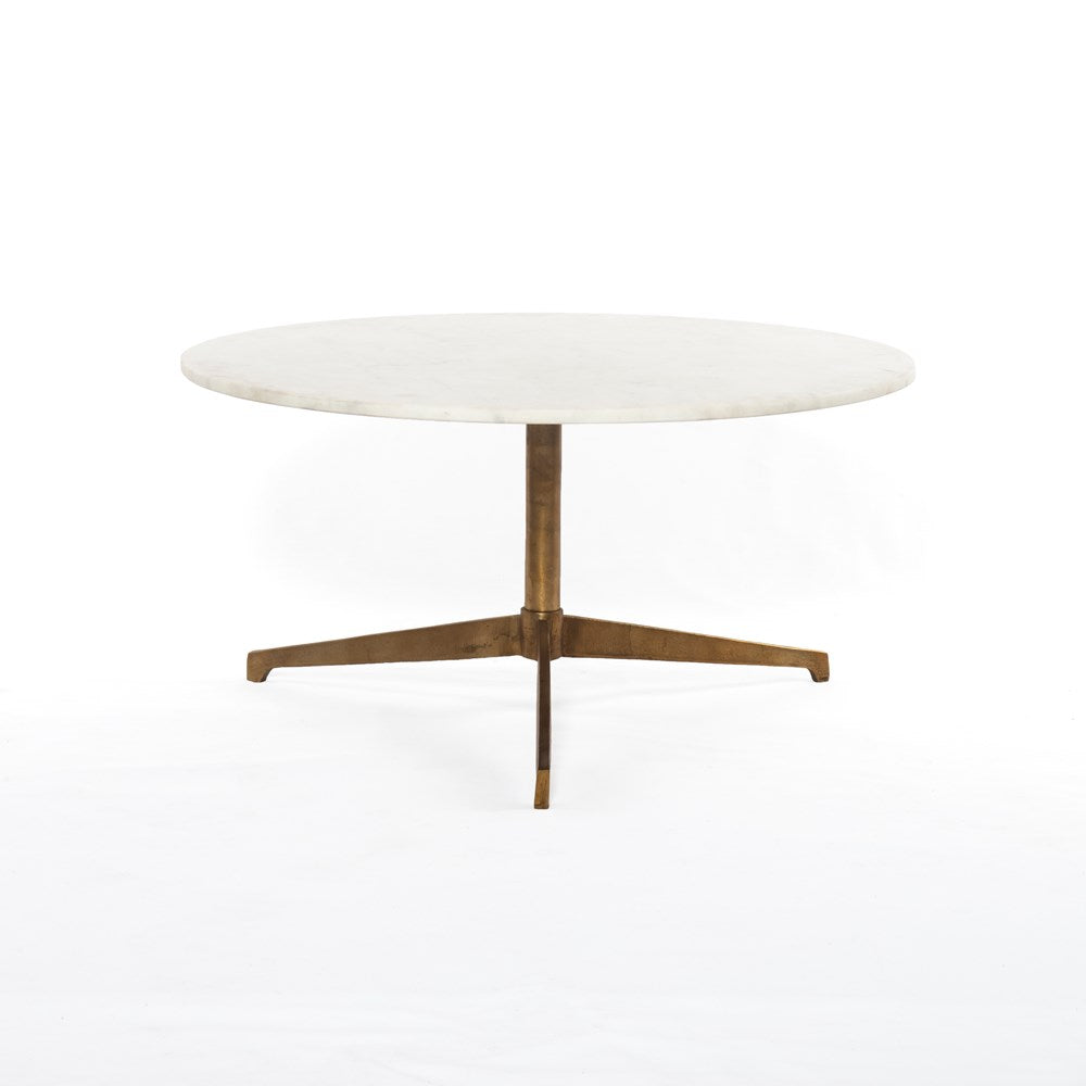 Round Marble Pedetal Coffee Table