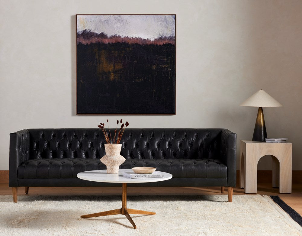 Round Marble Pedetal Coffee Table