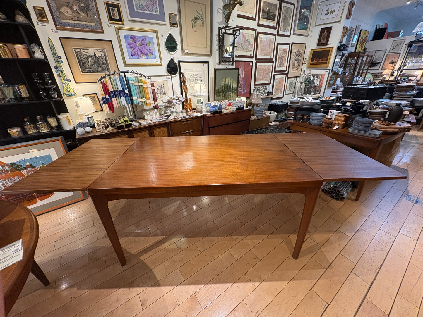 Danish Teak Dining Table with Refractory Leaves