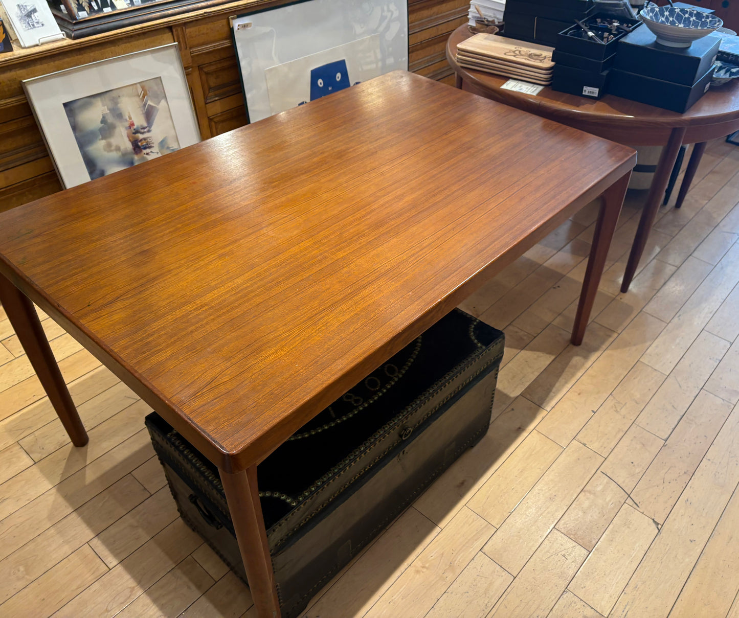 Danish Teak Dining Table with Refractory Leaves