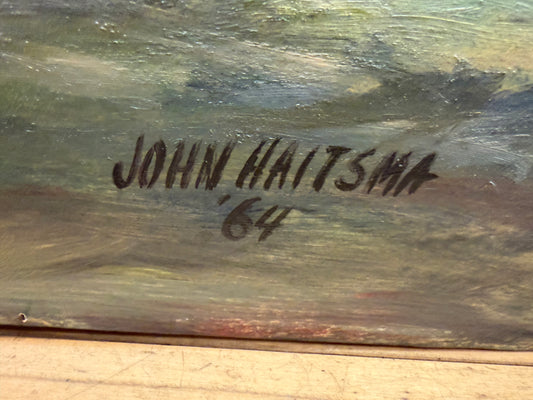 '64 Signed John Haitsma Waves Painting