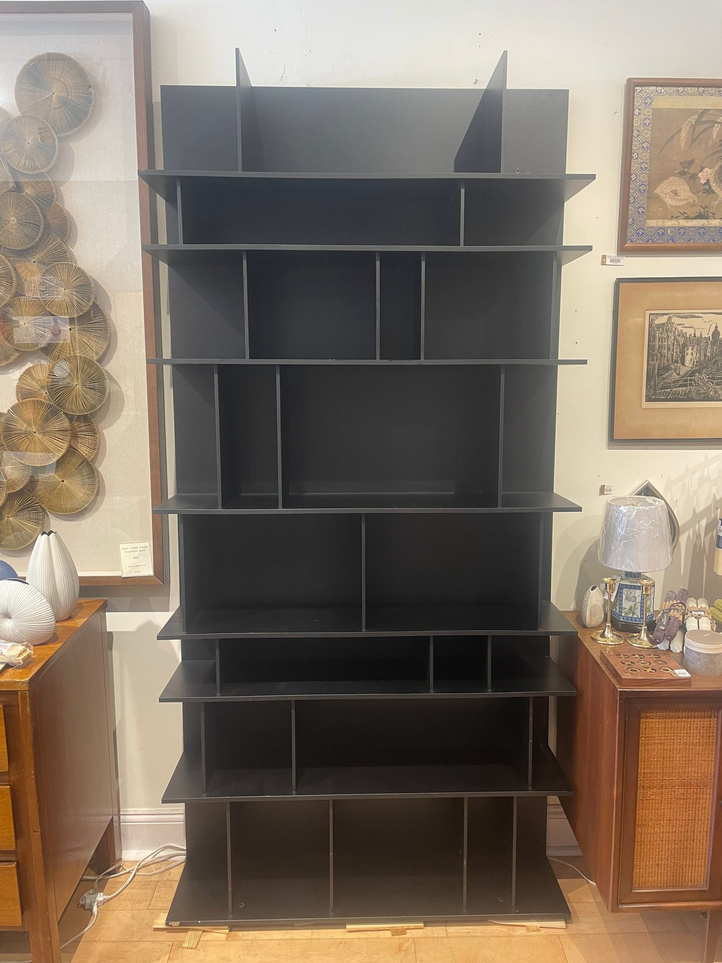 Italian Black Bookcase