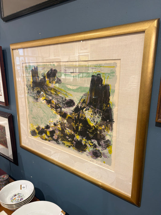 Signed Maurice Elie Sarthou Abstract Lithograph 6/220