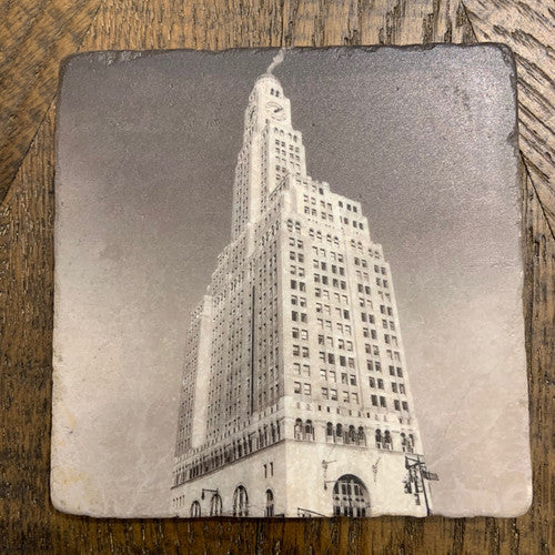 Williamsburg Bank Single Marble Coaster