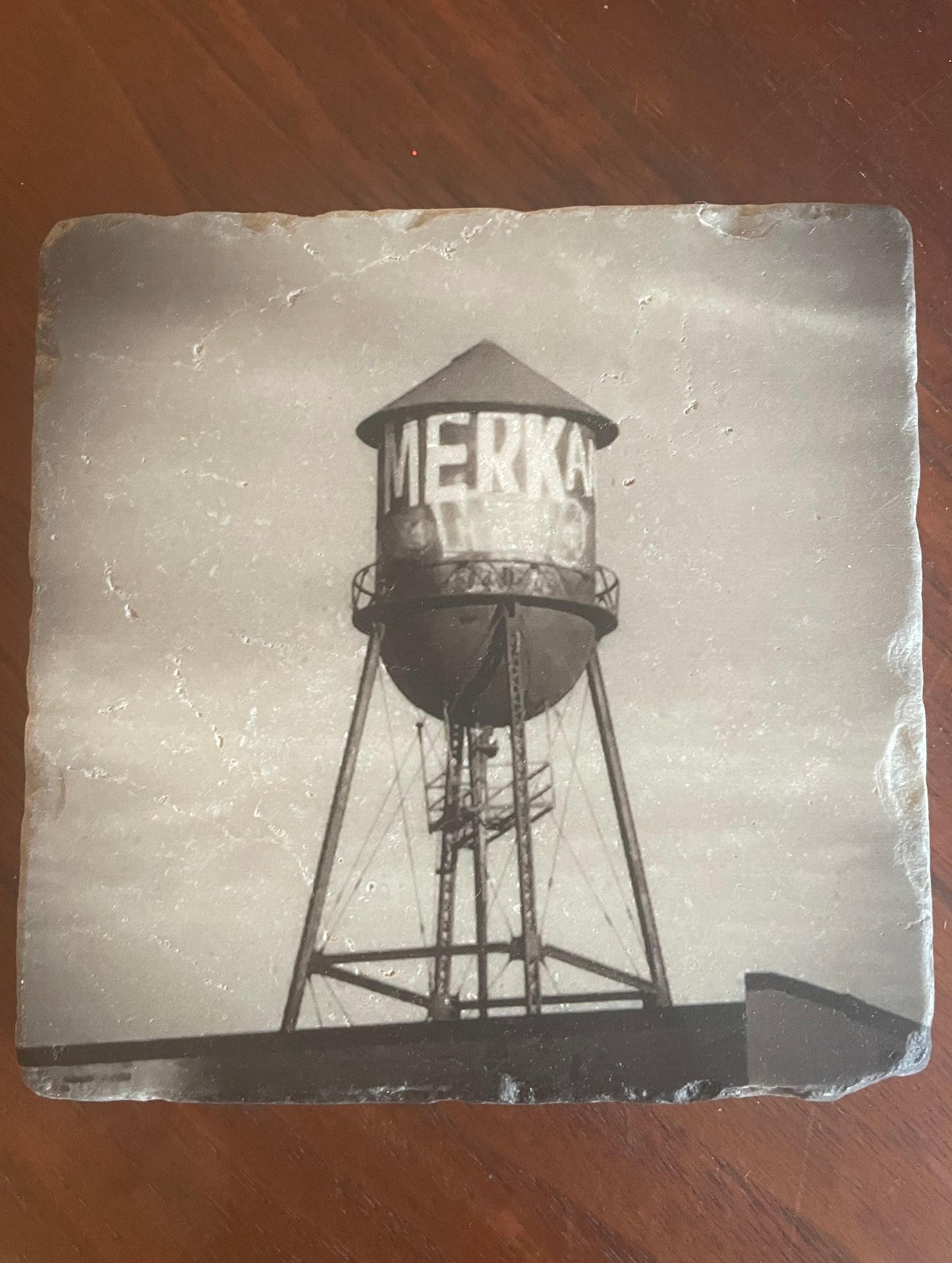 Brooklyn Water Tower Single Marble Coaster