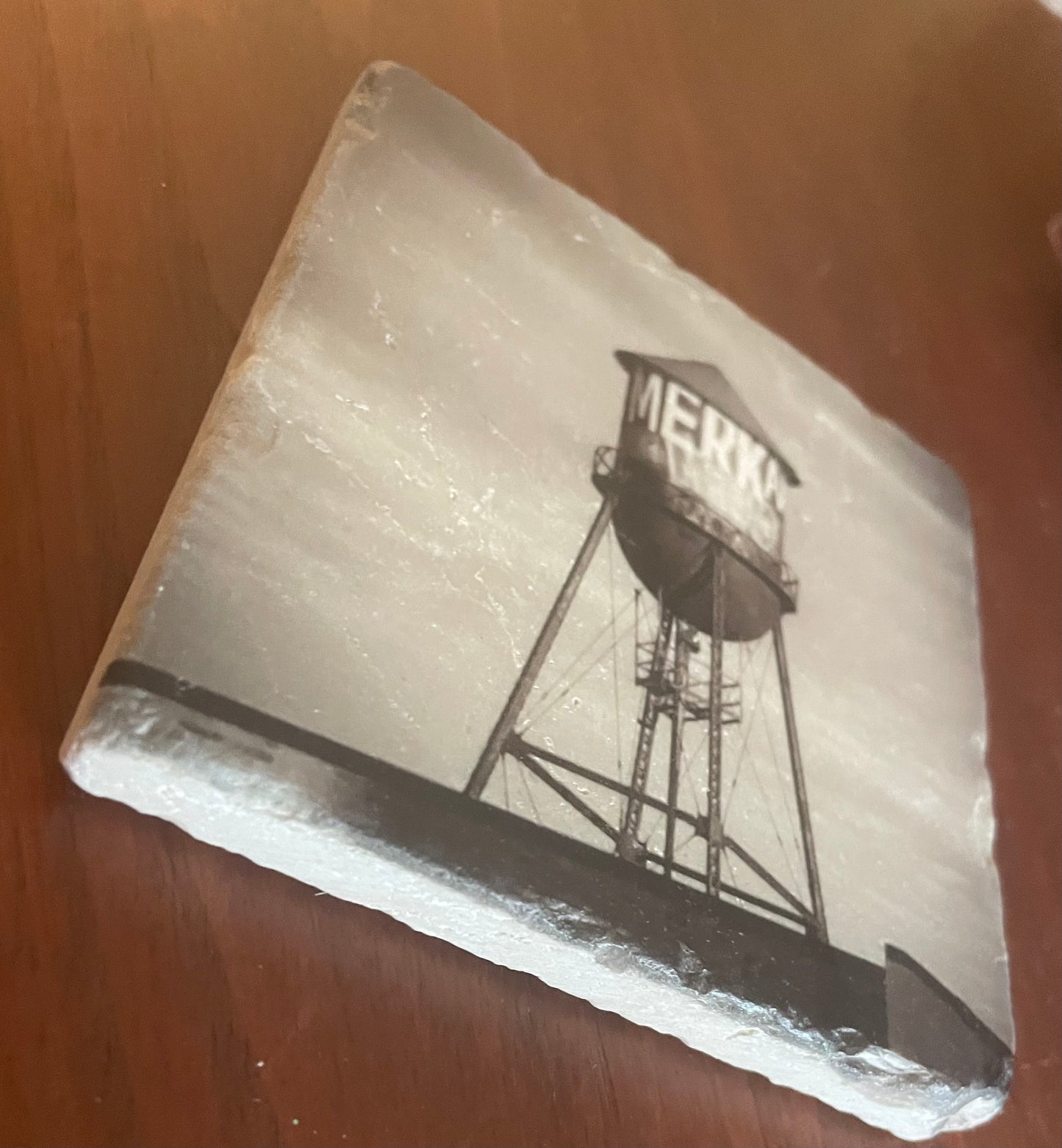 Brooklyn Water Tower Single Marble Coaster