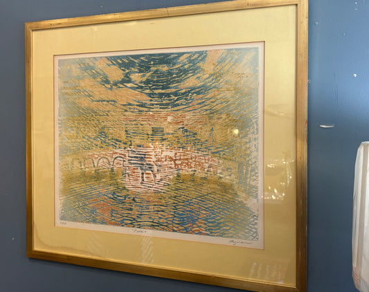 Signed Lawrence Heyman "Paris" Embossed Print 20/30 Edition