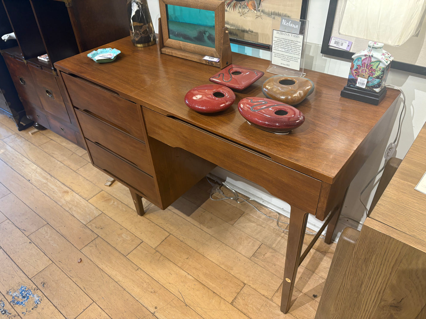Stanley Modern Desk with 4 Drawers