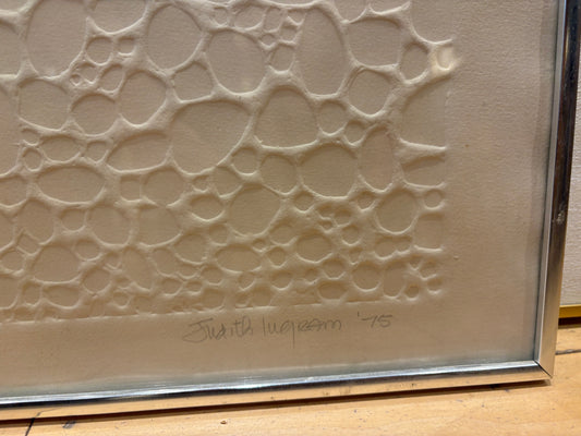 '75 Signed Judith Ingram "East of the Morning" Embossed Print 8/20