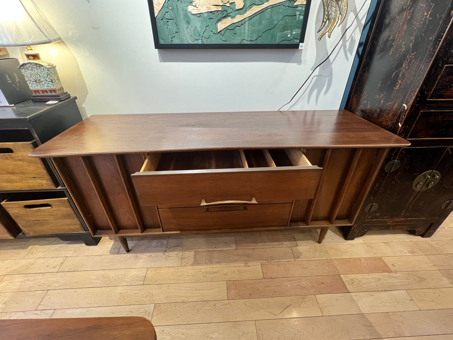 Walnut Sideboard with 3 Drawers