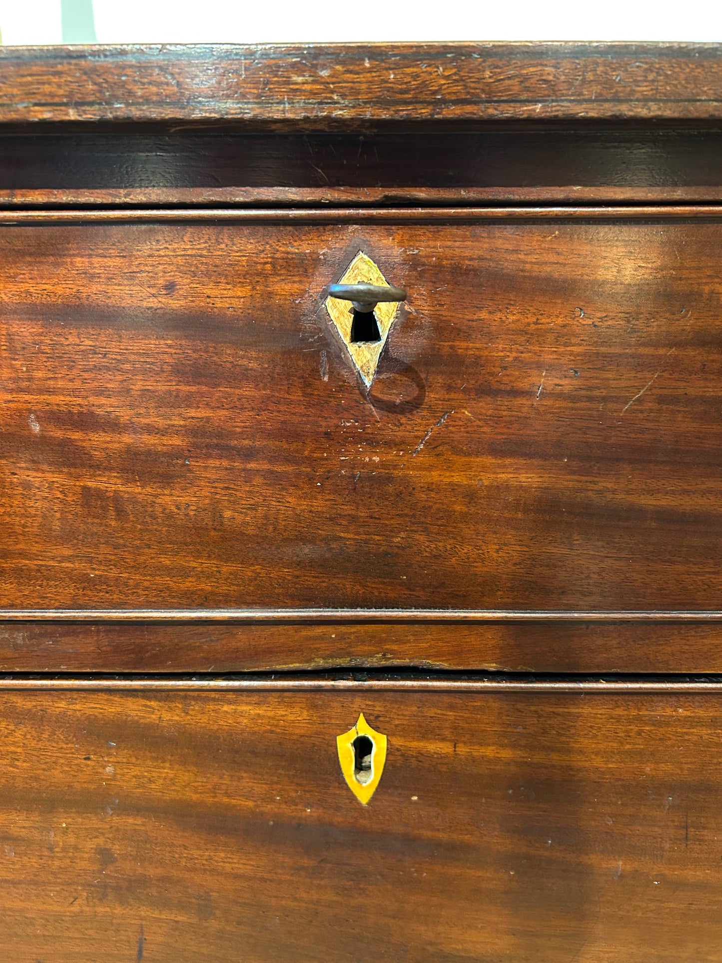 Antique Dresser with Round Knobs and Key