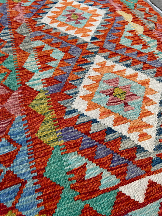 38" x 61" Colorful Wool Rug