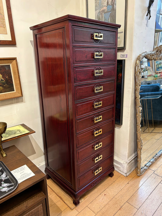 Tall Narrow Asian Inspired Chest