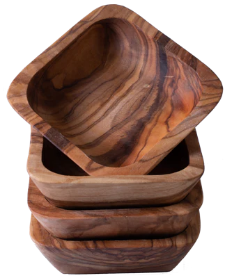 Olivewood Square Dipping Bowl