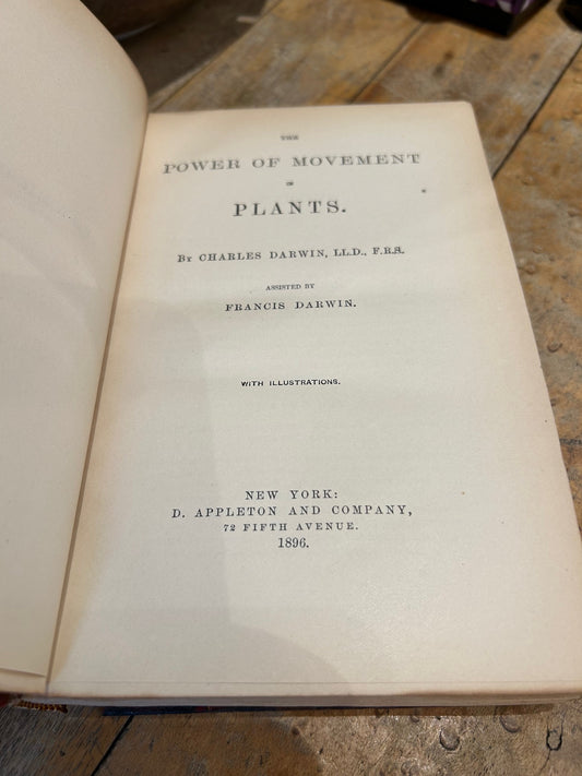 Set of 4 Darwin Books 1896