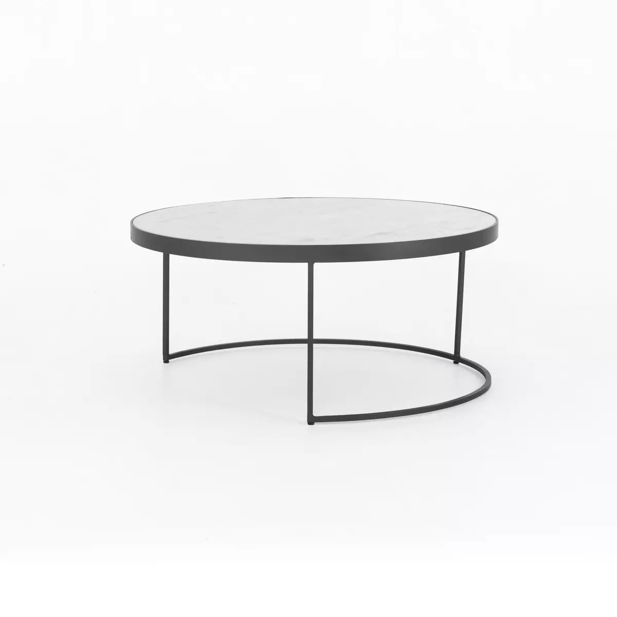 Marble and Iron Nested Coffee Table