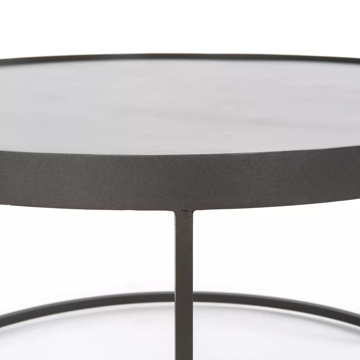 Marble and Iron Nested Coffee Table