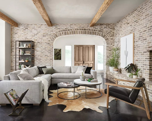 Marble and Iron Nested Coffee Table