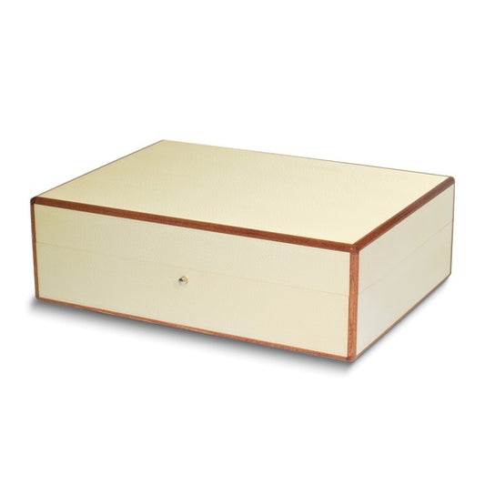 Ivory Shagreen Exterior Wooden Jewelry Box
