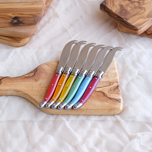 Fork Tip Cheese Knife- Assorted Colors (Individual)