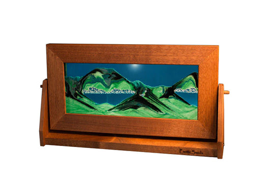 Turquoise Medium Alder Wood Sand Art