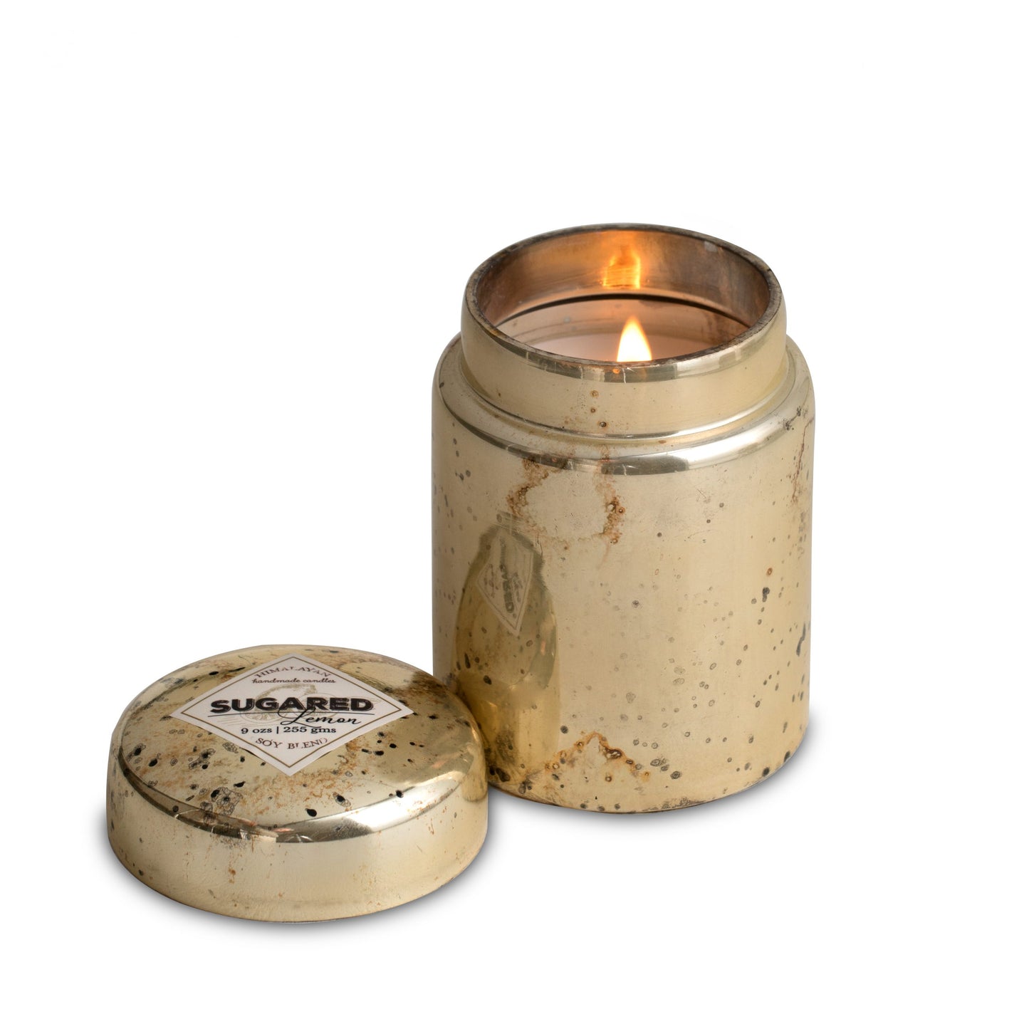 Sugared Lemon Platinum Mountain Fire Pot Candle