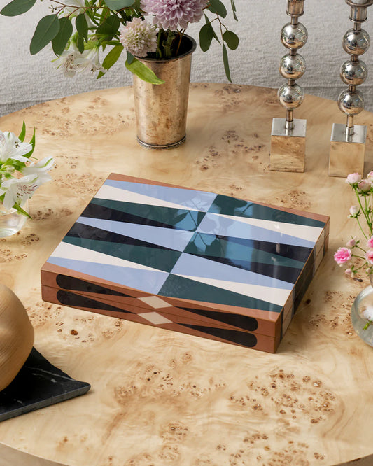 Lacquered Backgammon Boxed Set
